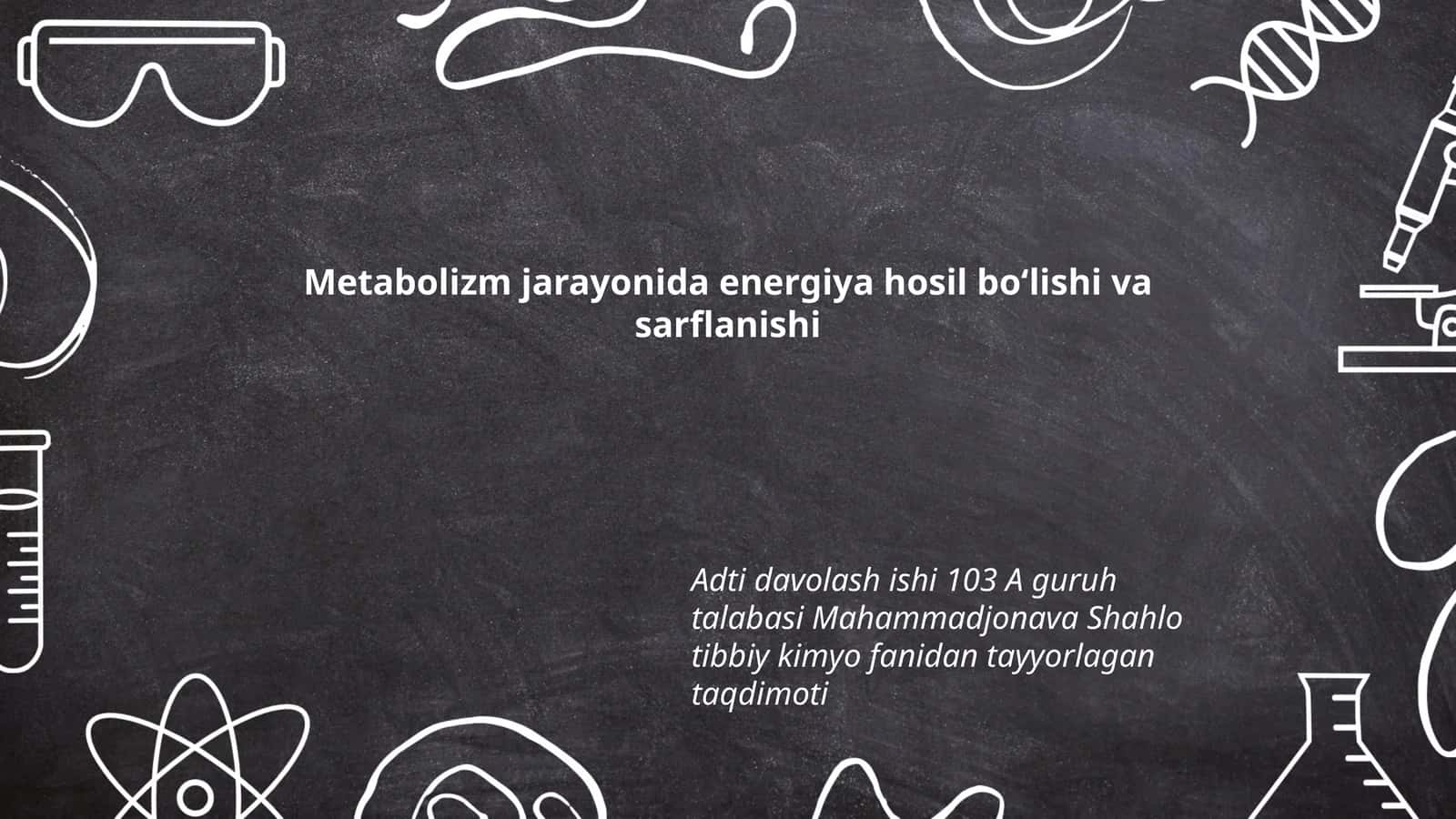 Adenozin trifosfat (ATF) va uning roli