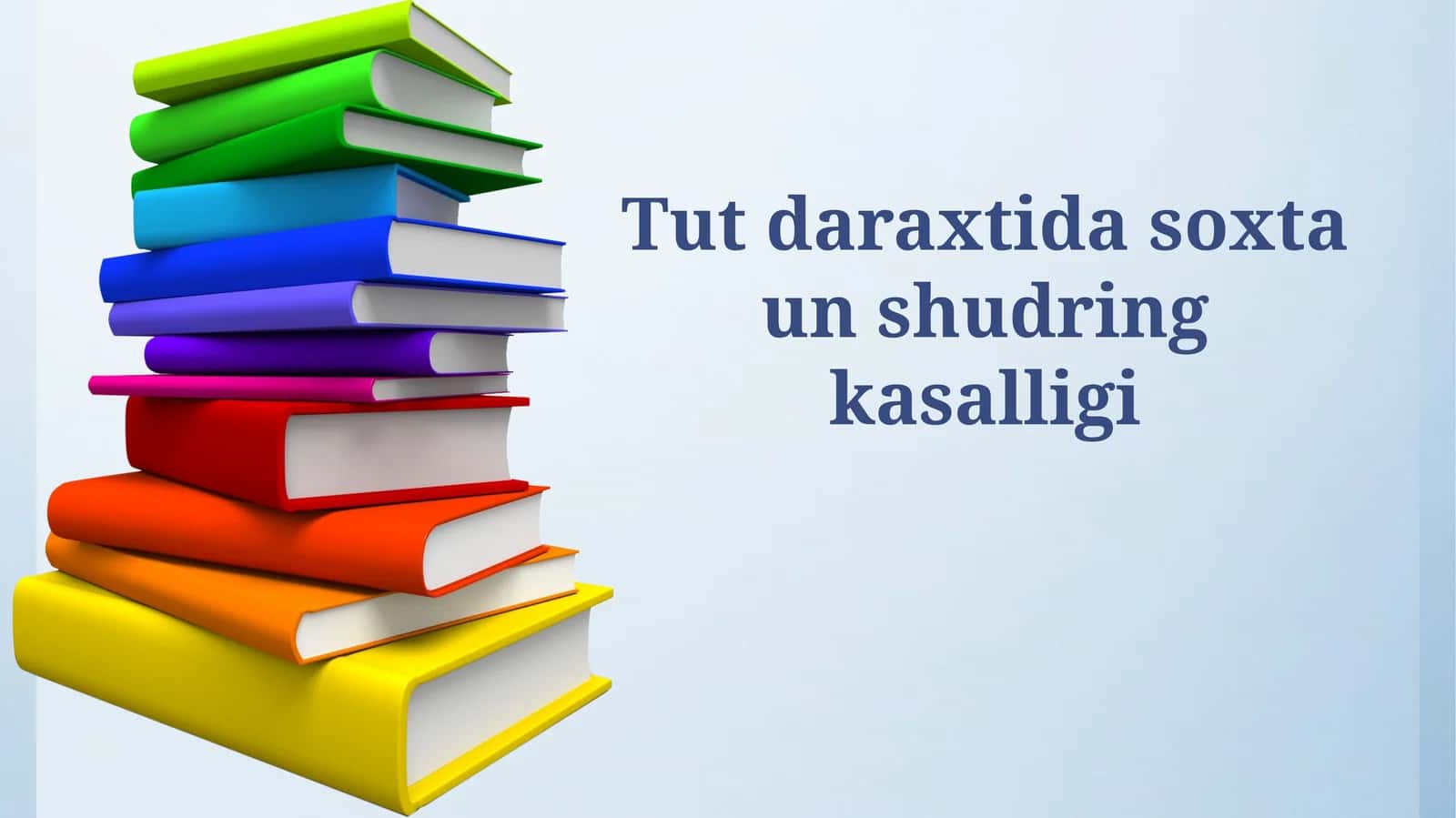 Tut daraxtida soxta unshudringkasalligi