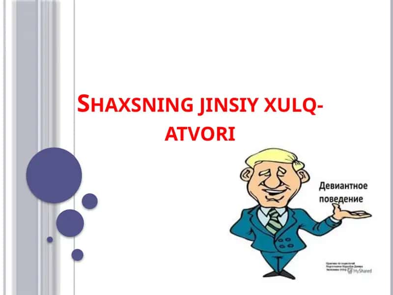Shaxsning jinsiy xulq-atvori