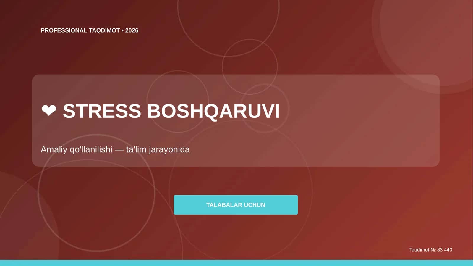 STRESS BOSHQARUVI