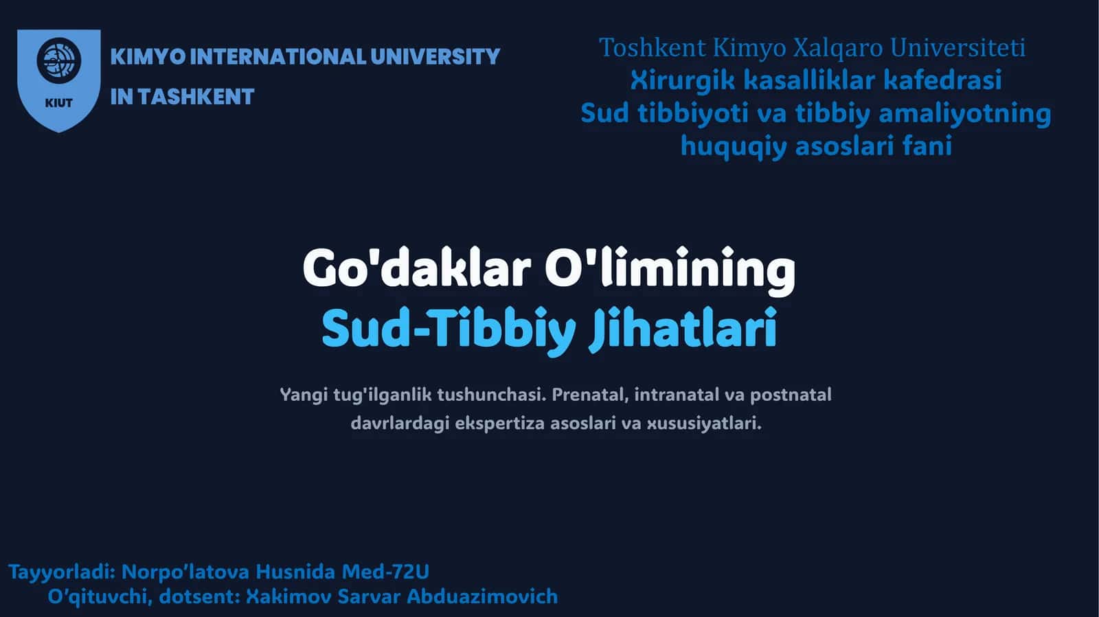 Sud-Tibbiy Jihatlari