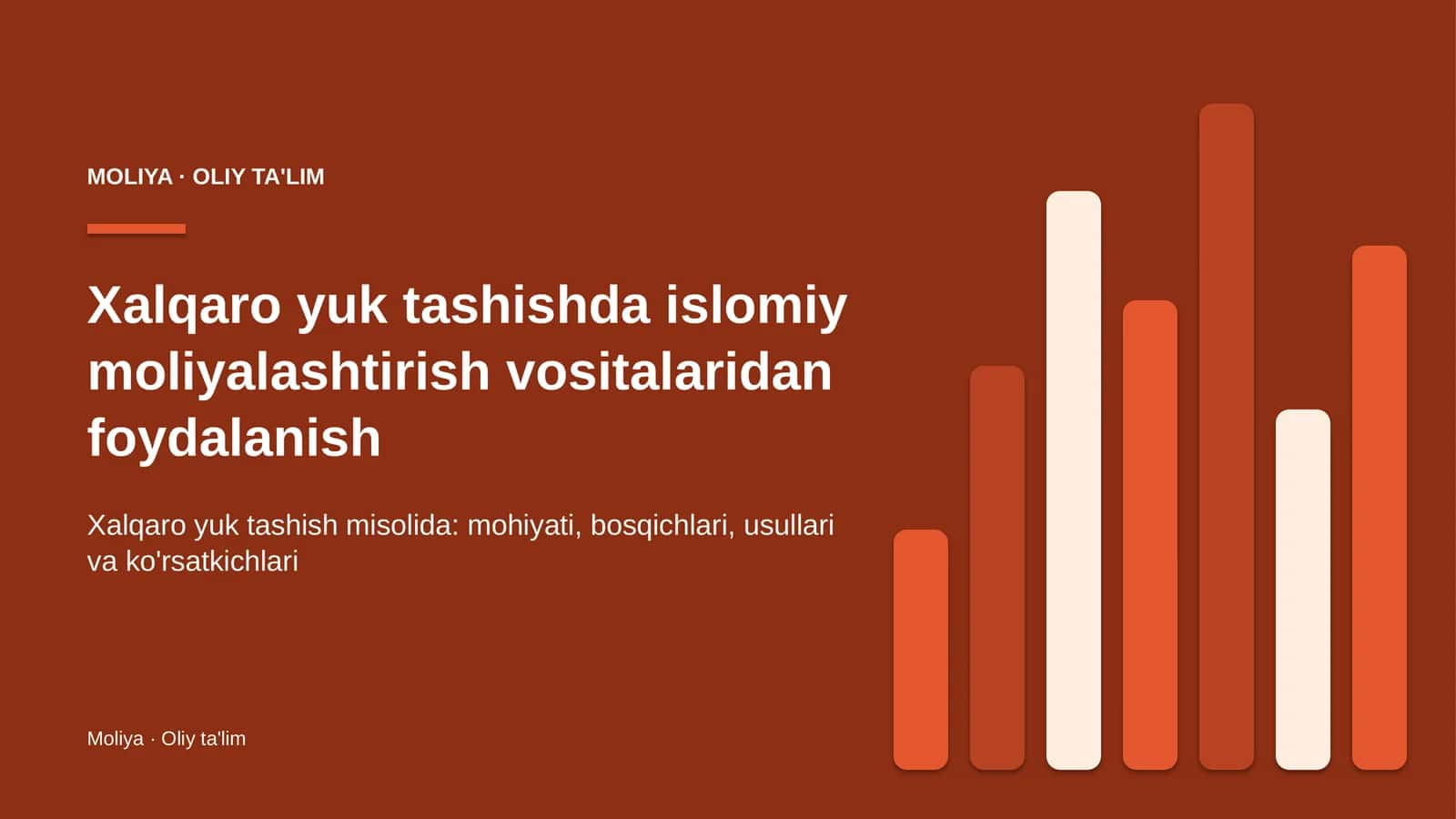 xalqaro yuk tashishda islomiy moliyalashtirish vositalaridan foydalanish 6429