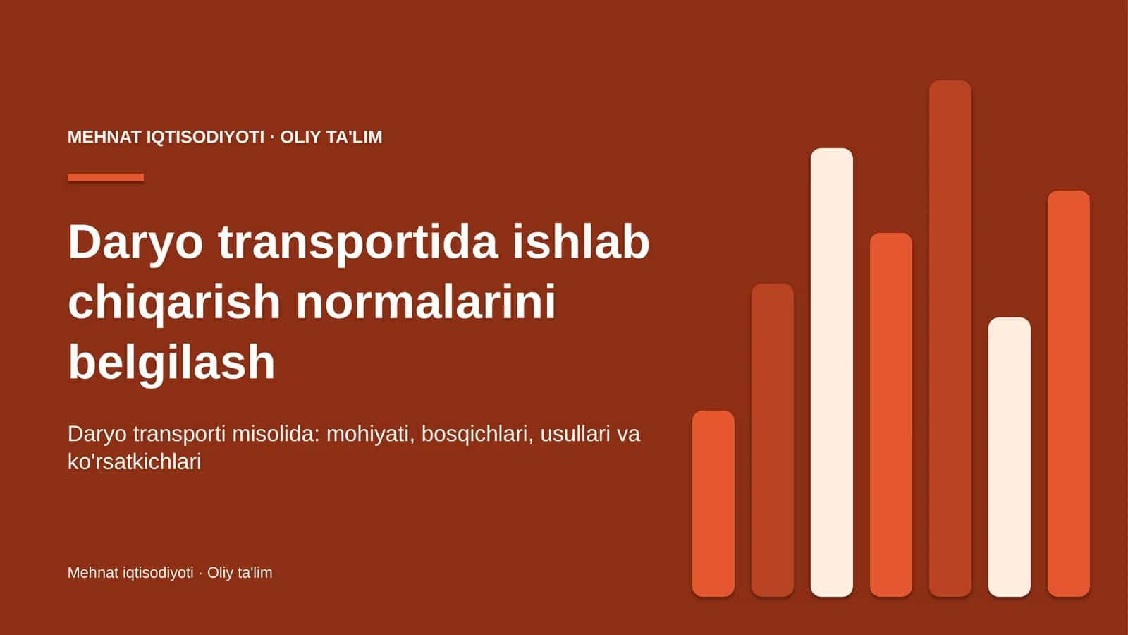 daryo transportida ishlab chiqarish normalarini belgilash 1657