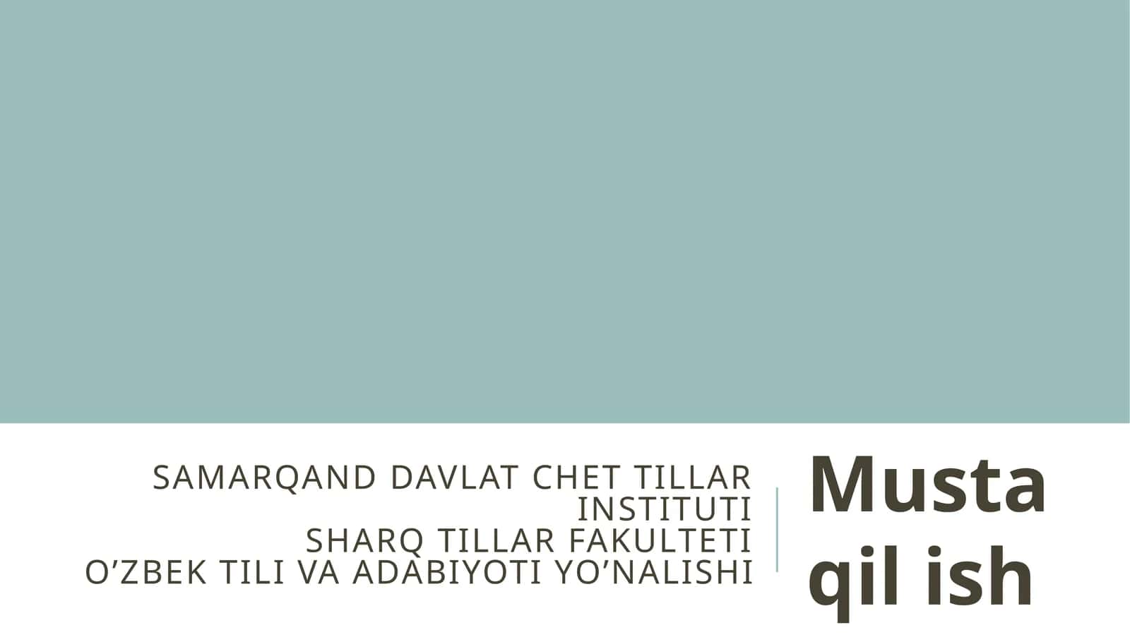 Leksikologiyaning obyekt, predmet va vazifalari