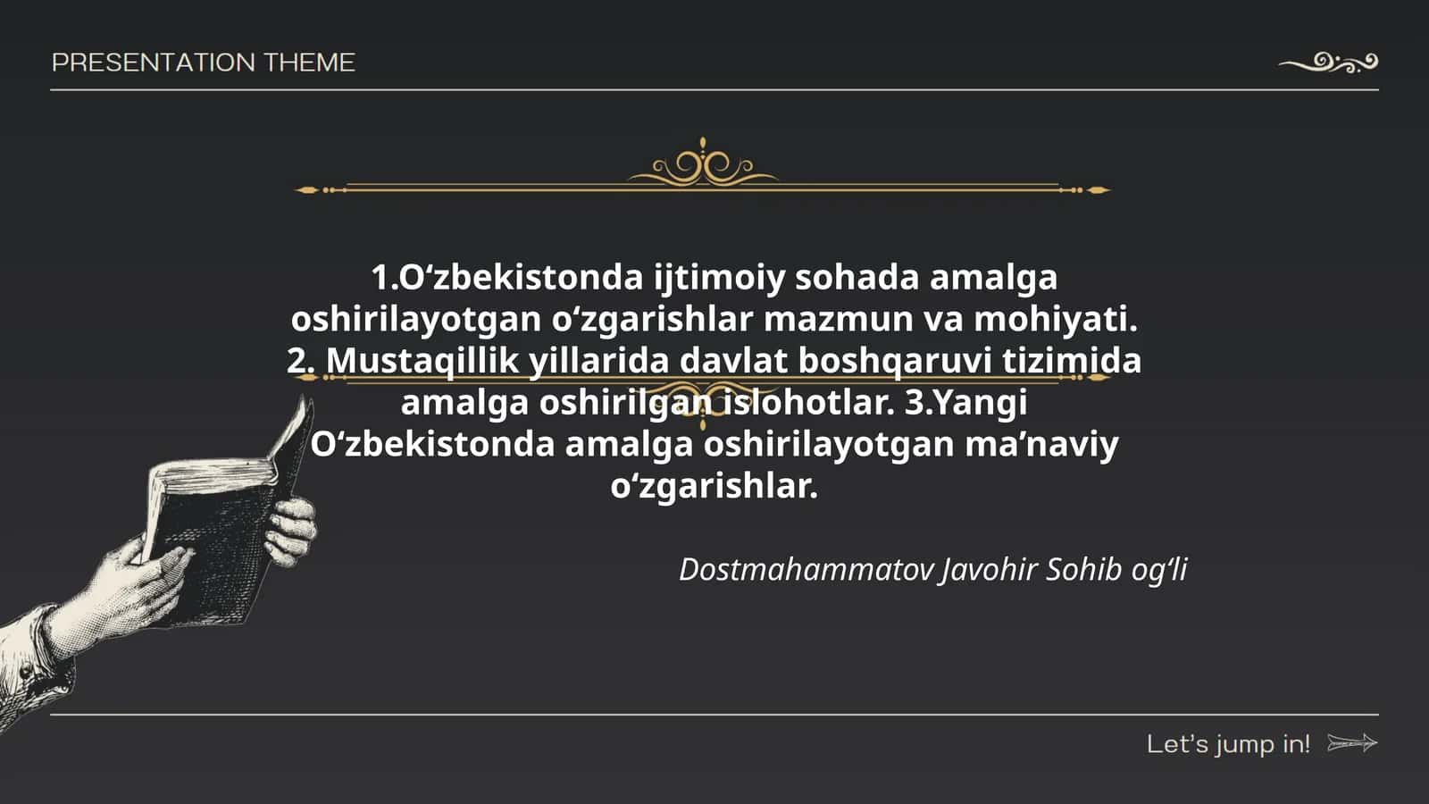 Yangi O‘zbekistonda amalga oshirilayotgan ma’naviy o‘zgarishlar