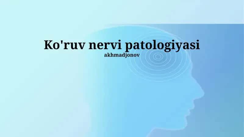Optik Nervning O'smalari