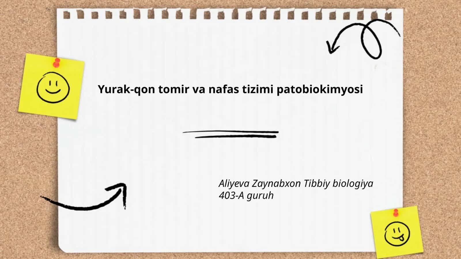 Yurak-qon tomir va nafas tizimi patobiokimyosi