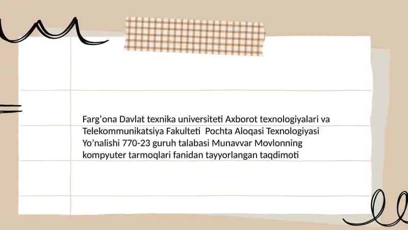 Anatomiya fanidan Nurmatova Nodira