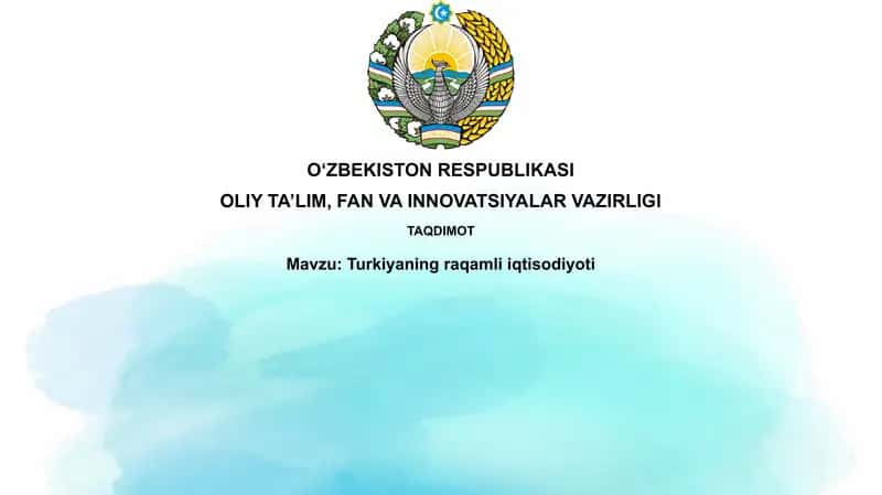Turkiyaning raqamli iqtisodiyoti