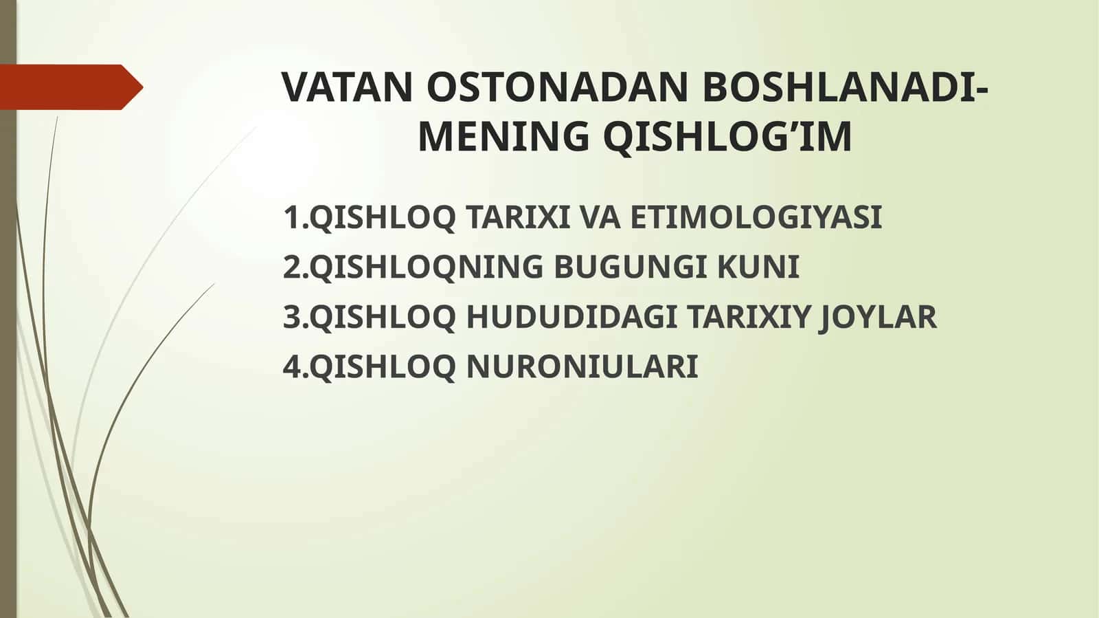 QISHLOQTARIXIVAETIMOLOGIYASI