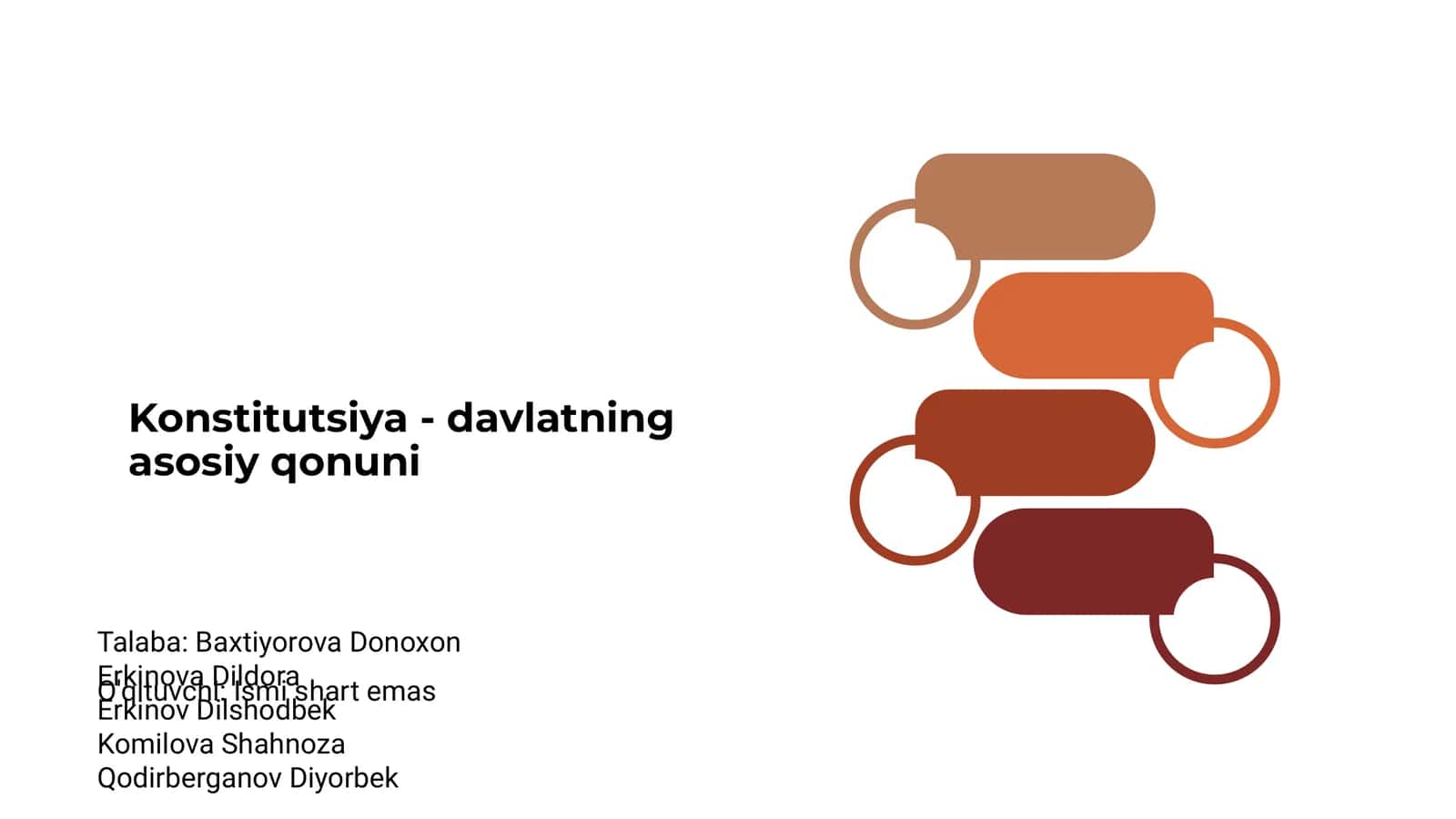 Konstitutsiya - davlatning asosiy qonuni
