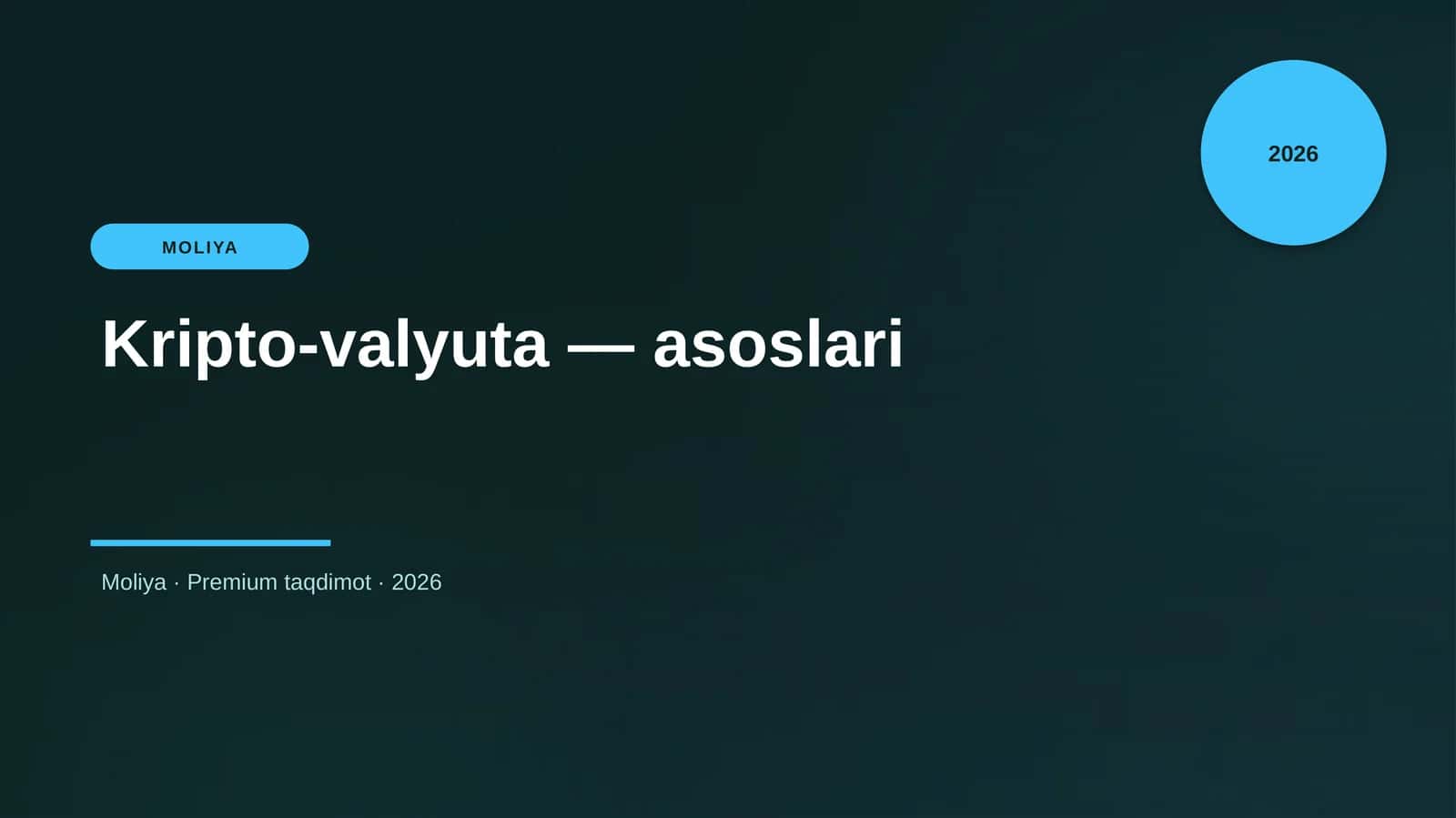 Kripto-valyuta — asoslari