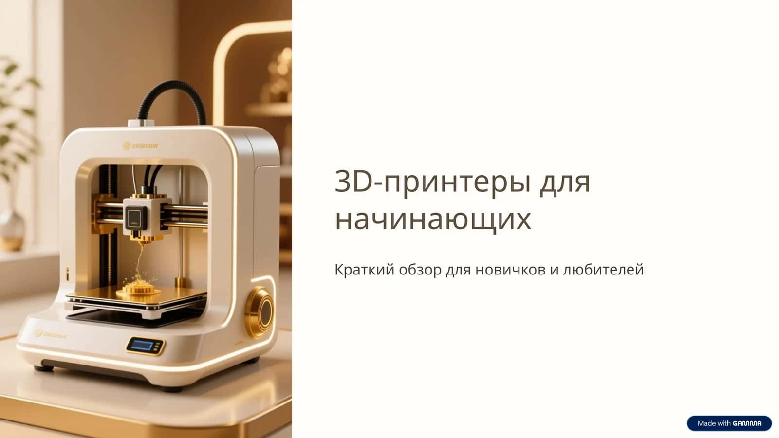 3D-принтеры для начинающих