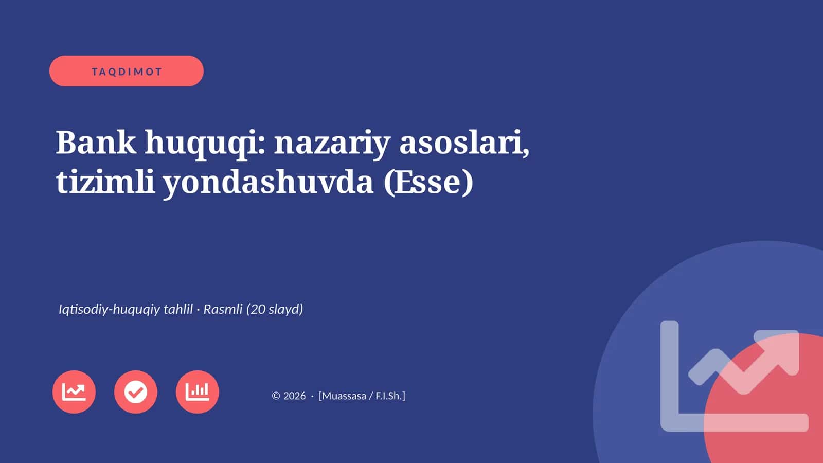 Bank huquqi: nazariy asoslari, tizimli yondashuvda (Esse)