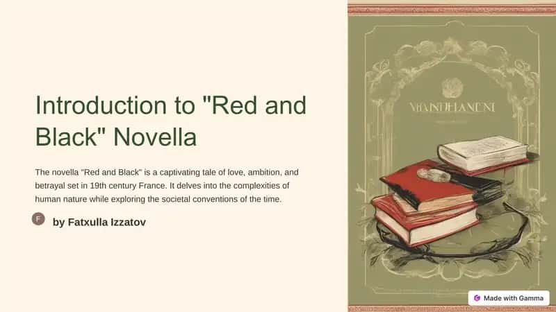 "Red and Black" Novella