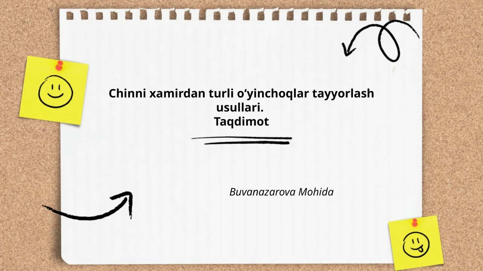 Ortgan materiallardan oʻyinchoqlar yasash