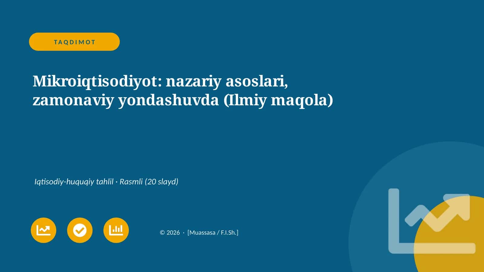 Mikroiqtisodiyot: nazariy asoslari, zamonaviy yondashuvda (Ilmiy maqola)