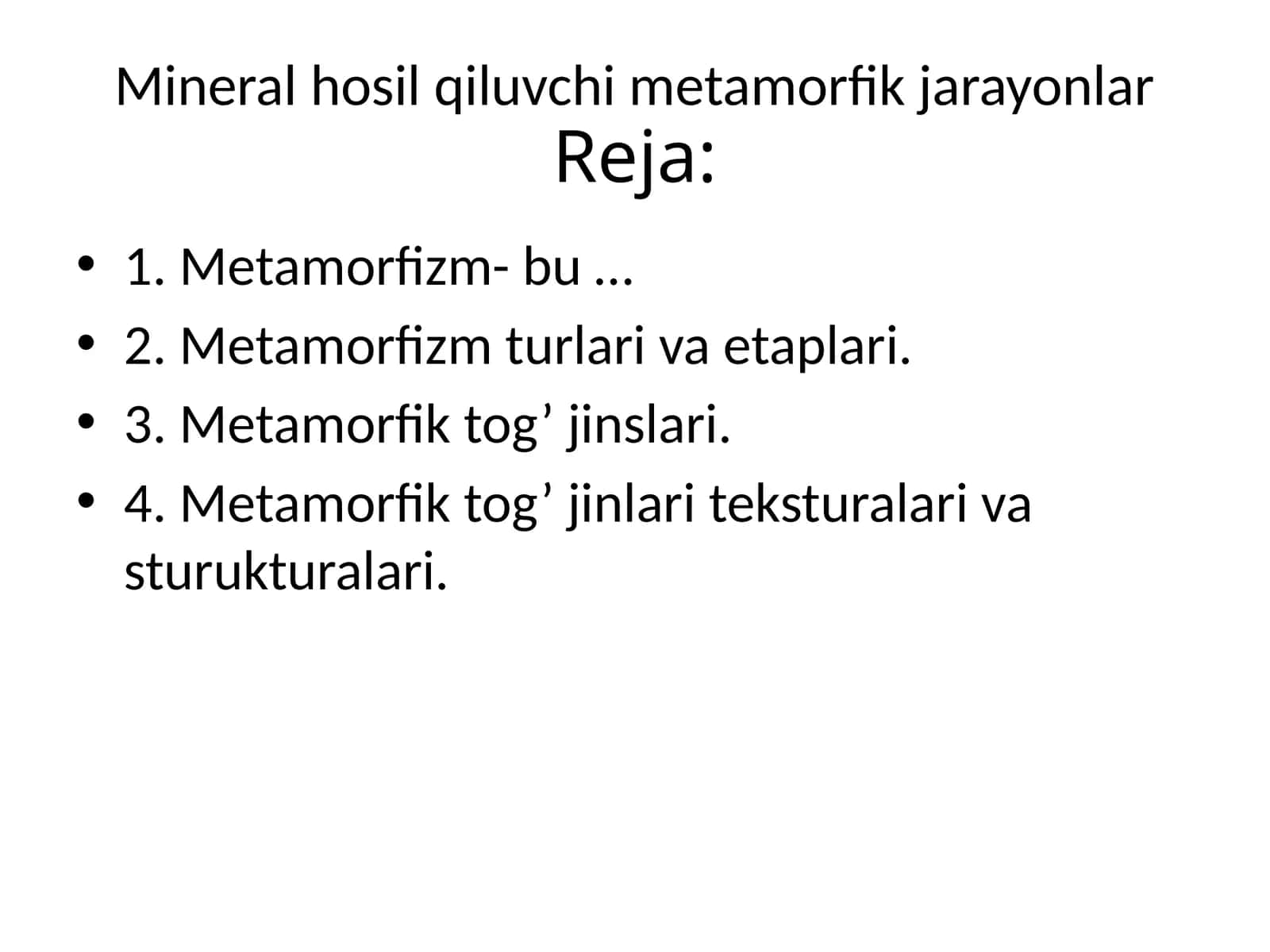 Metamorfizm