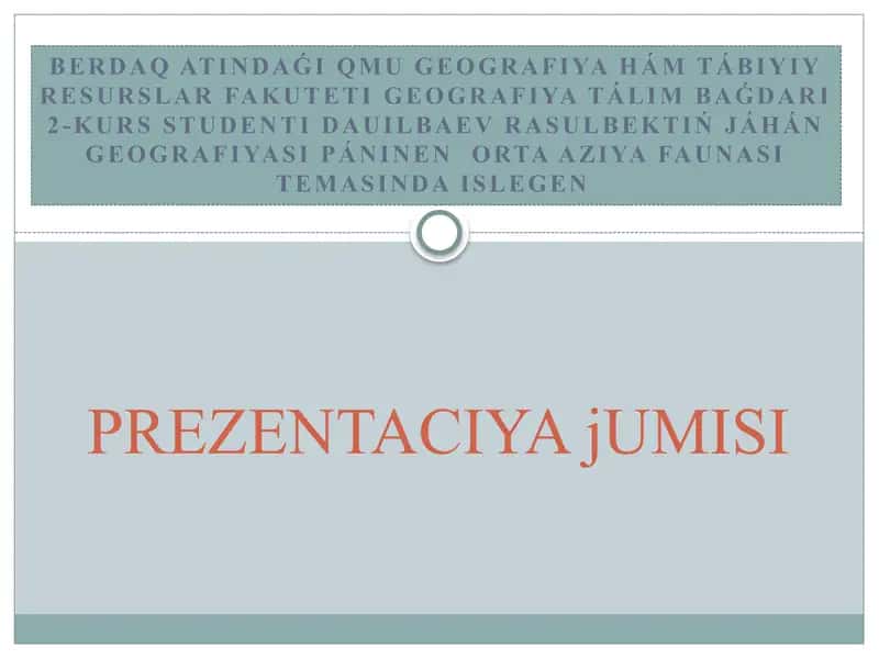 Orta Aziya Faunasi