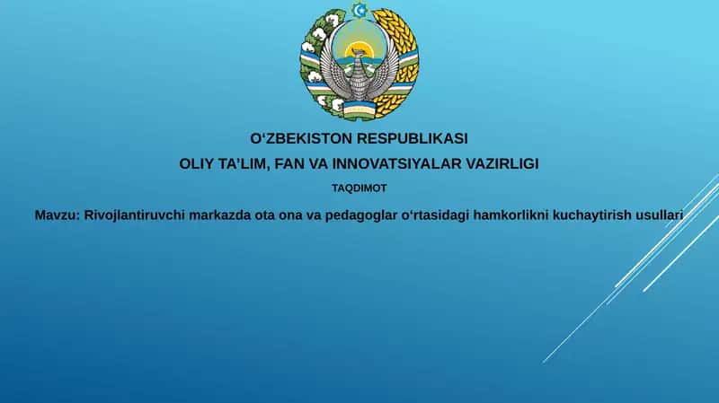Rivojlantiruvchi markazda ota-onalar va pedagoglar o'rtasidagi hamkorlikni kuchaytirish usullari