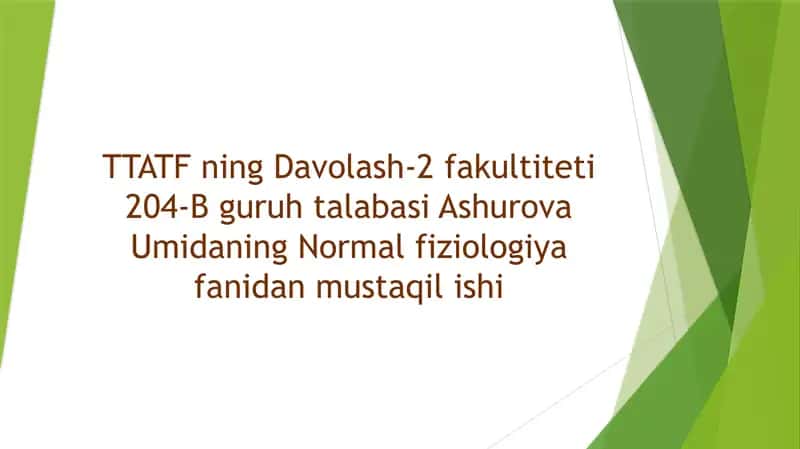 Qo’zg‘aluvchan to’qimalarda Bioelektrik Hodisalar