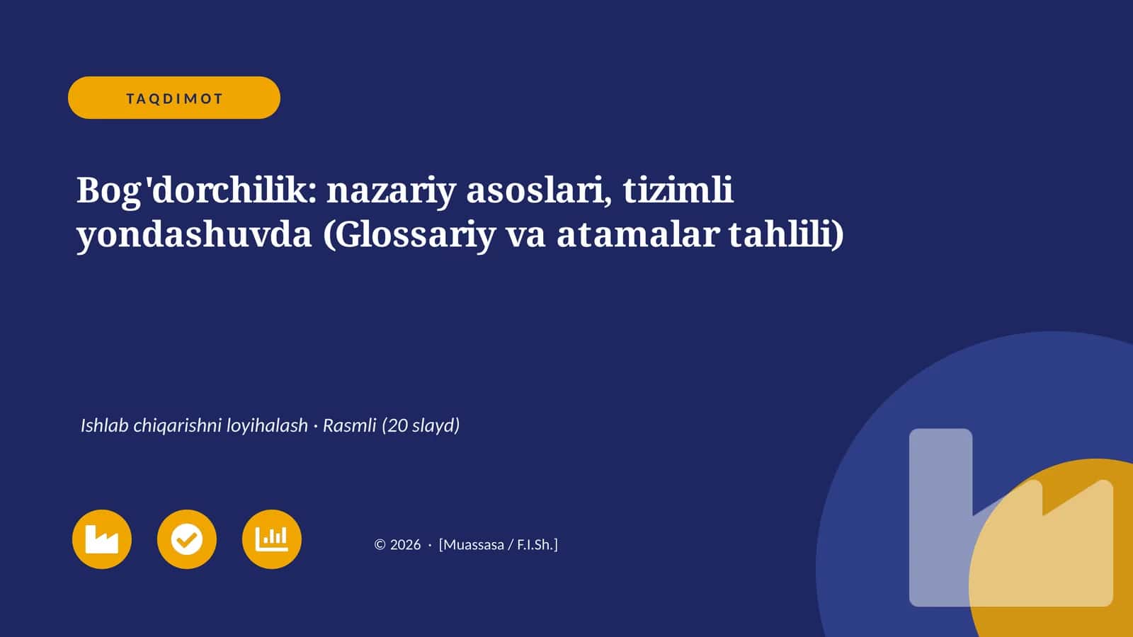Bog'dorchilik: nazariy asoslari, tizimli yondashuvda (Glossariy va atamalar tahlili)