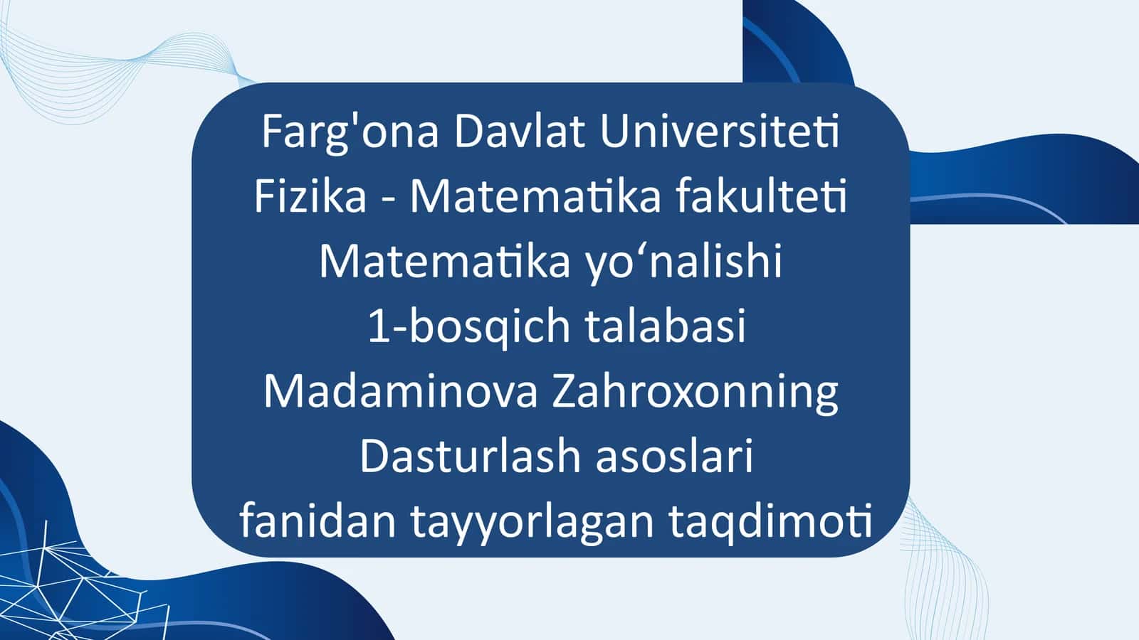 C++dasturlashtili