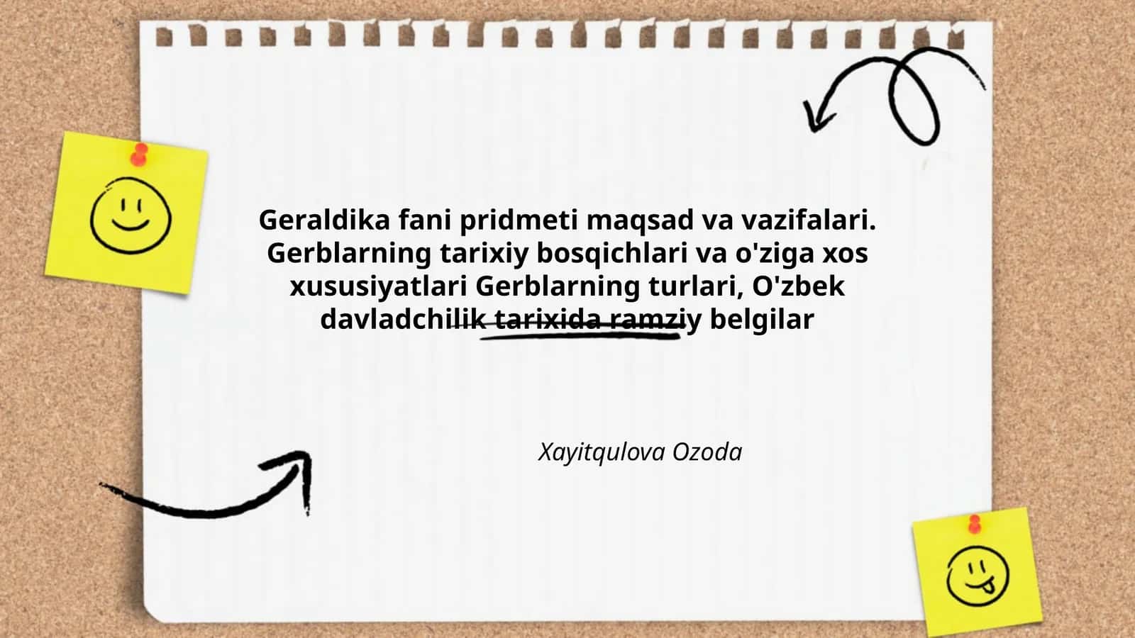 Geraldika fani pridmeti maqsad va vazifalari