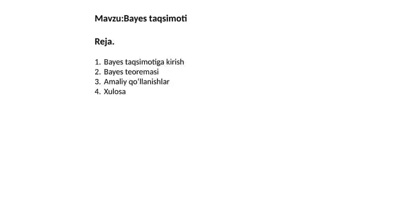 Bayes taqsimoti