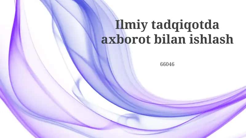 Ma'lumotlarni yig'ish va boshqarish