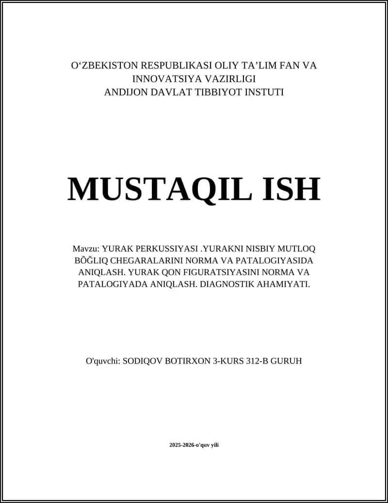 Yurak Perkussiyasi