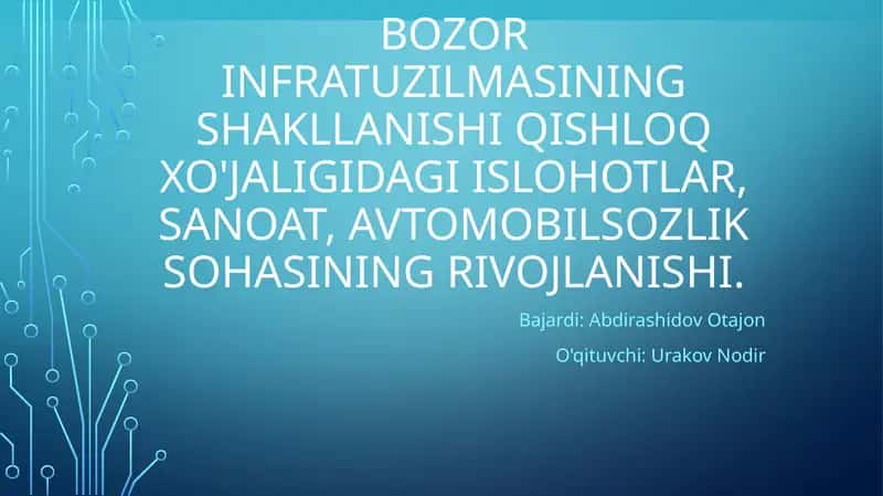 Bozor Infratuzilmasi