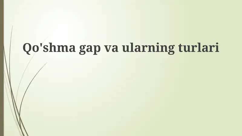 Qo'shmagap vaularning turlari