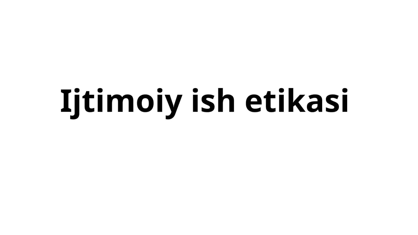 Ijtimoiy ish etikasi