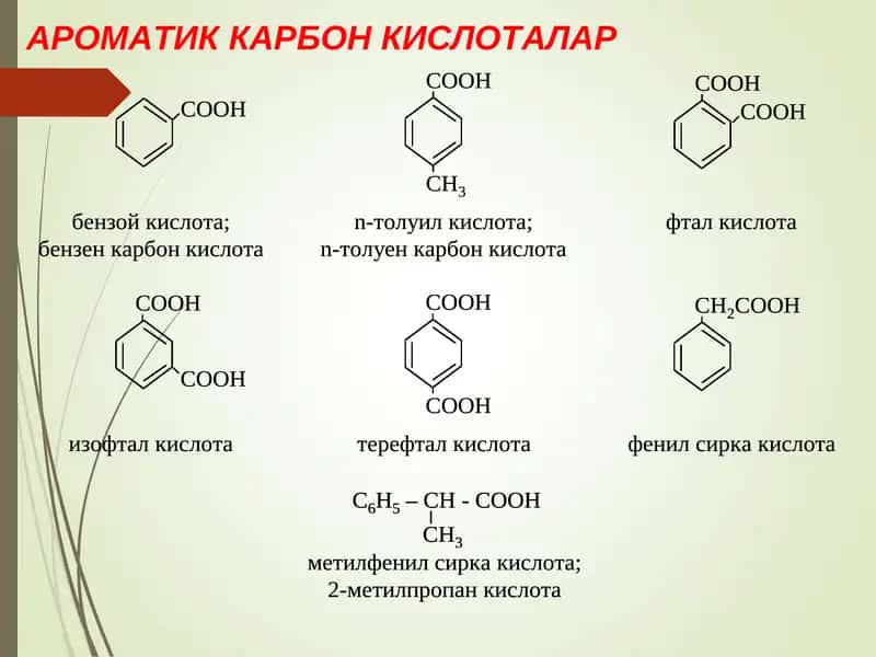 АРОМАТИК КАРБОН КИСЛОТАЛАР