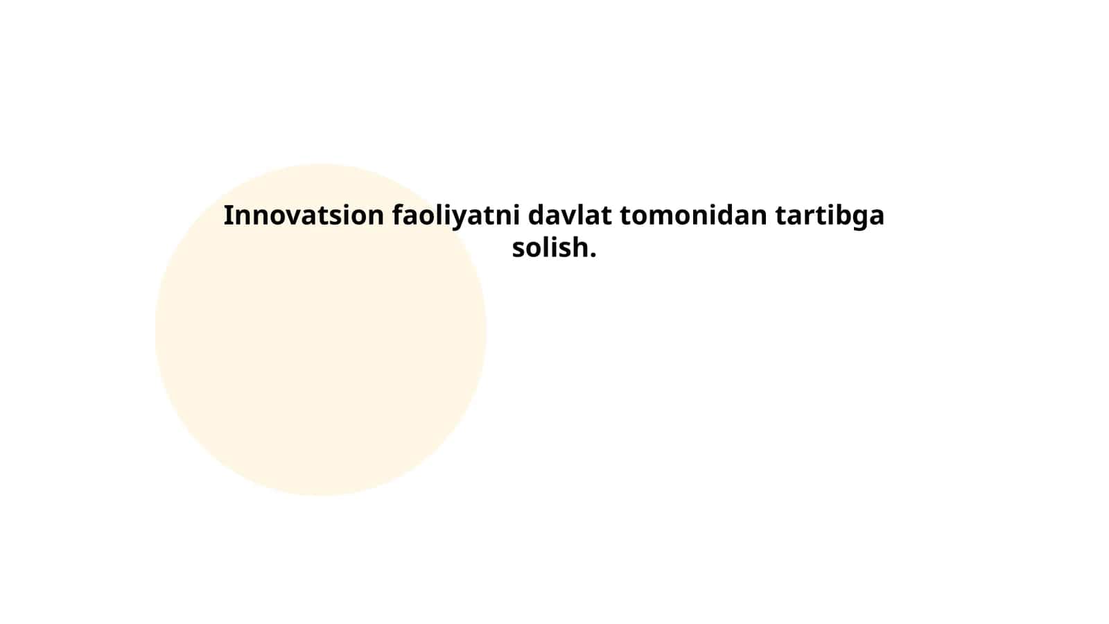 Innovatsion faoliyatning huquqiy asoslari