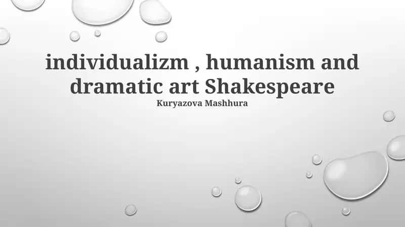 The Renaissance Stage: Humanism and the Rise of the Individual
