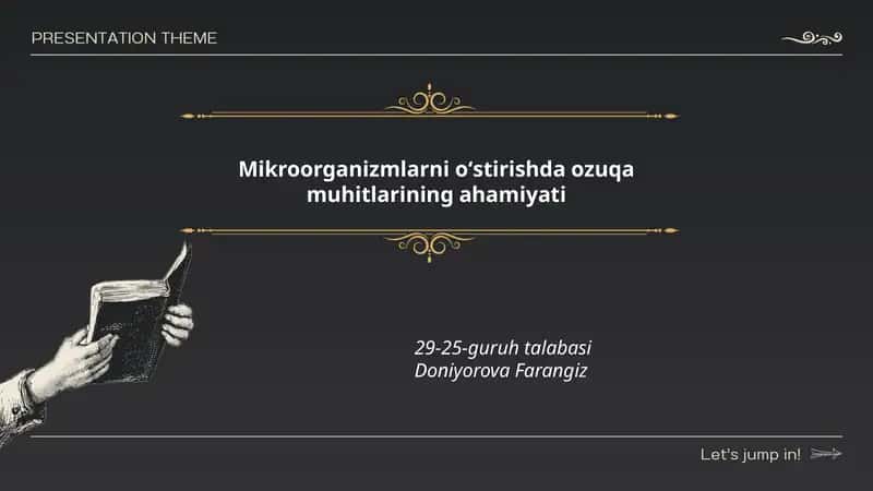 Ozuqa muhitlarining ahamiyati