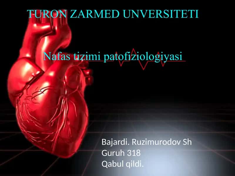 Nafas tizimi va Patofiziologiyasi