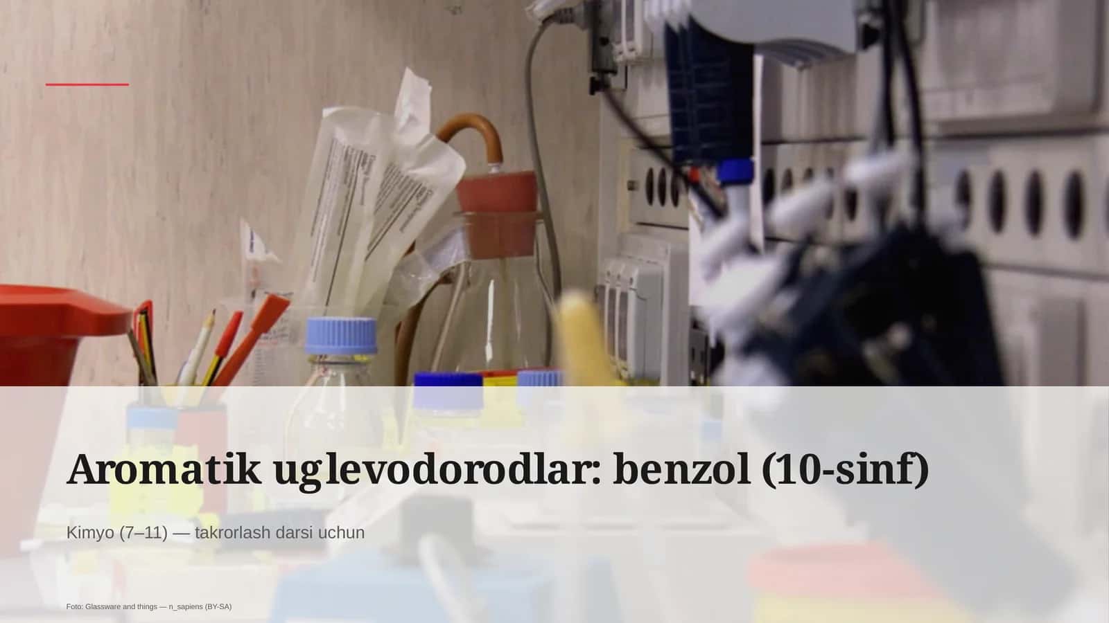 Aromatik uglevodorodlar: benzol (10-sinf)