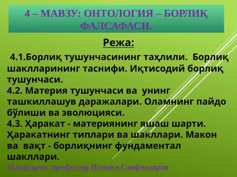 Борлиқ (фалсафий таҳлил)