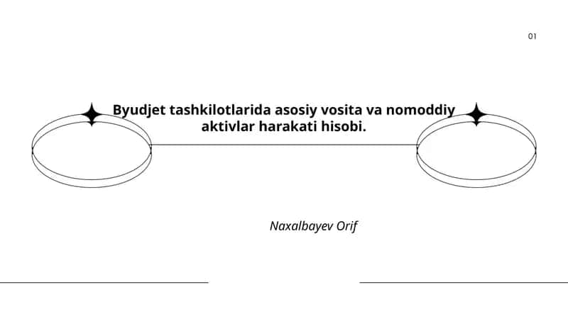 Byudjet tashkilotlarida asosiy vosita va nomoddiy aktivlar harakati hisobi