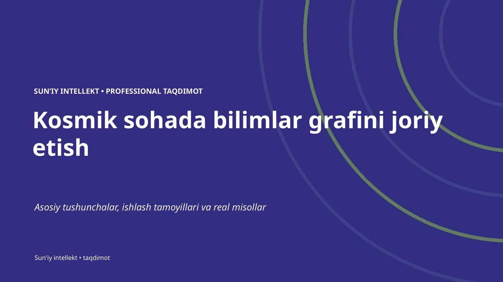 Sun'iy intellekt • Professional Taqdimot