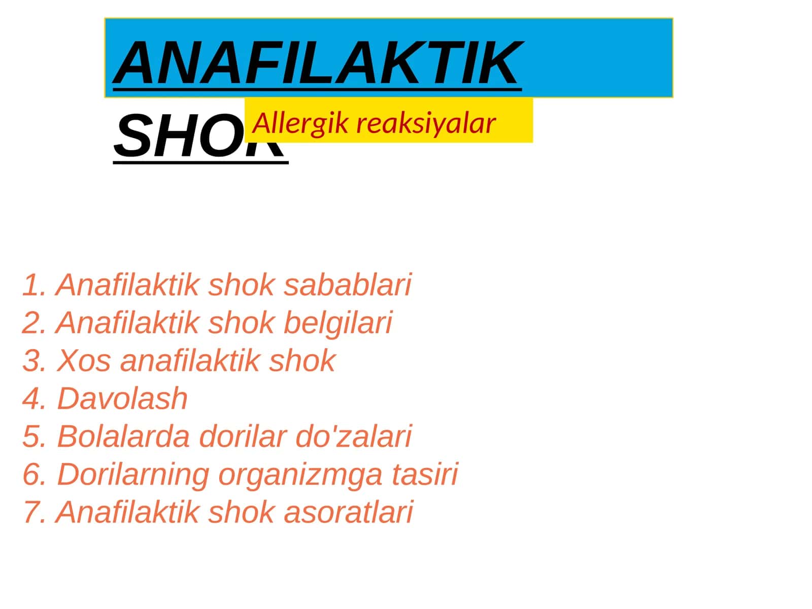 Anafilaktik shok