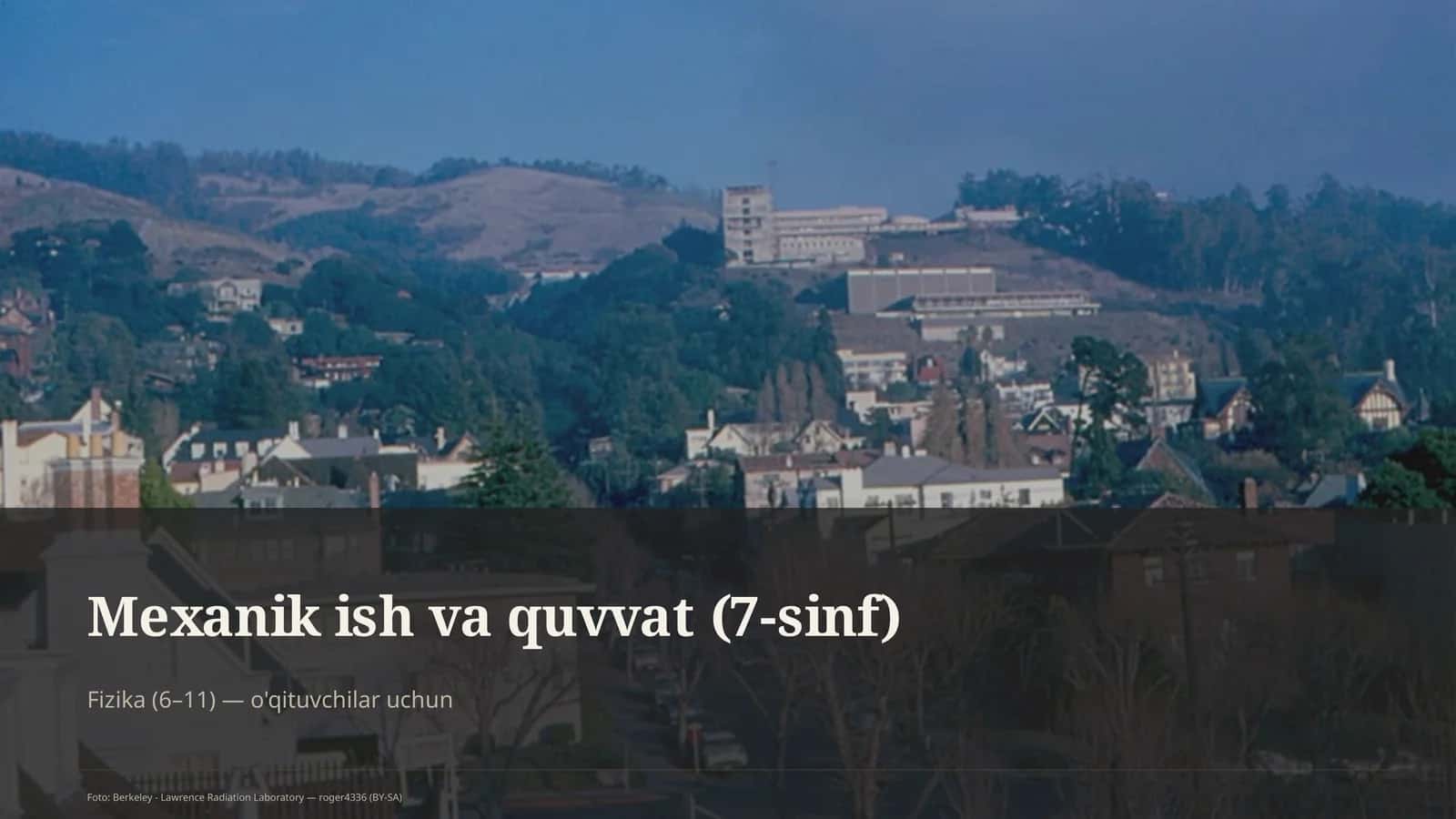 Mexanik ish va quvvat (7-sinf)