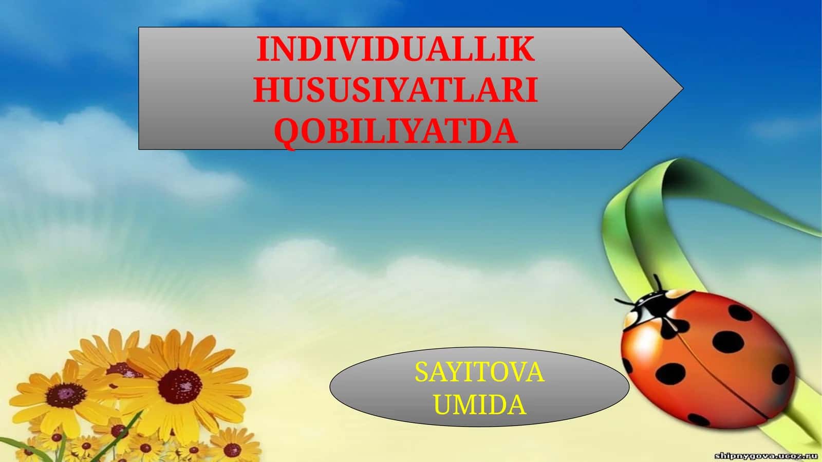 QOBLIYAT HAQIDA TUSHUNCHA