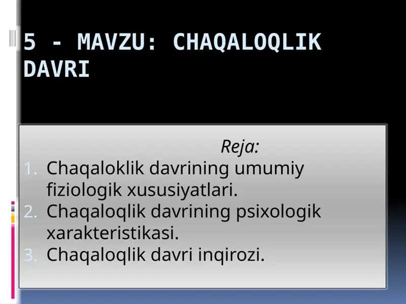 Chaqaloqlik davri