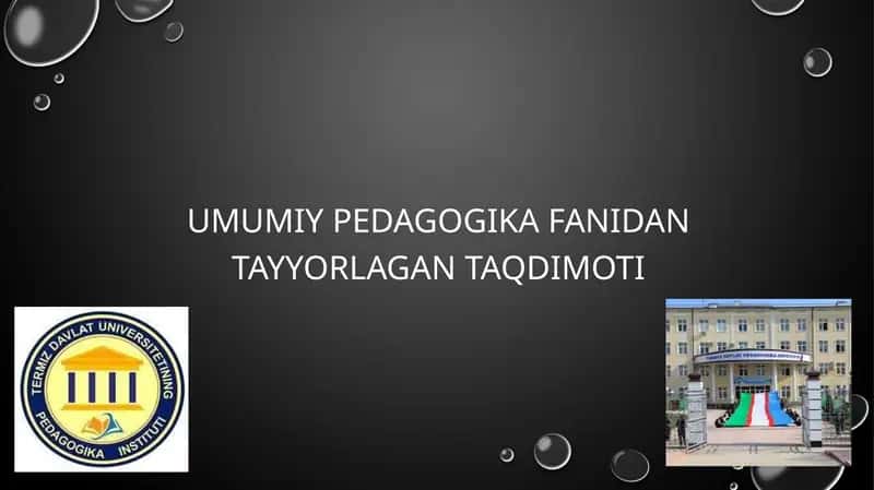 kommunikativ qobilyat va pedagogic ta’sir ko’rsatish
