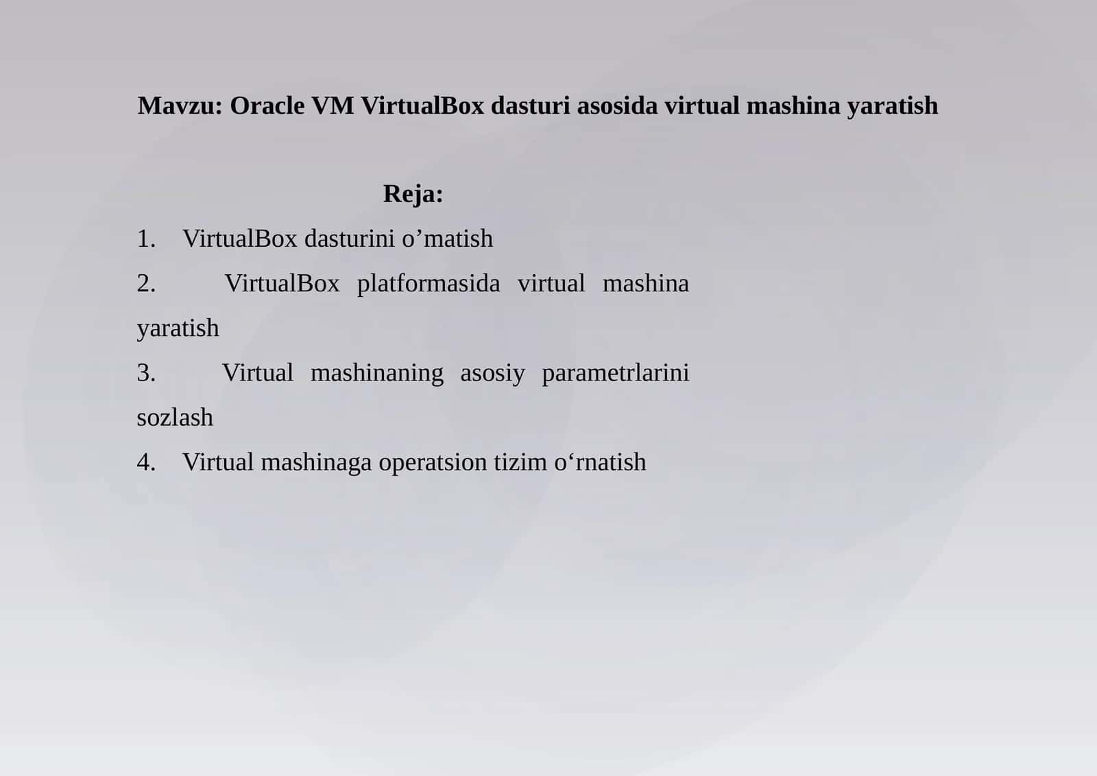 Oracle VM VirtualBox dasturi