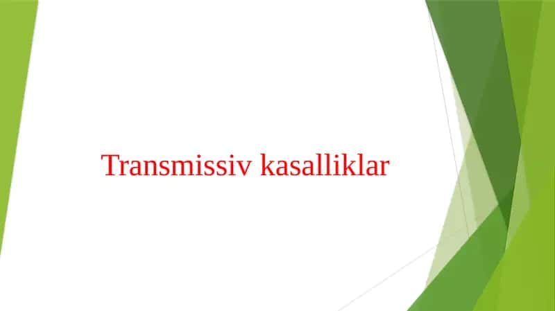 Transmissiv kasalliklar